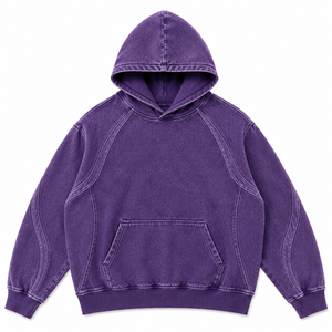 Sweat à capuche oversize Y2K personnalisé pour l'hiver, streetwear épais, impression numérique, écologique, marque privée - Product Image 6
