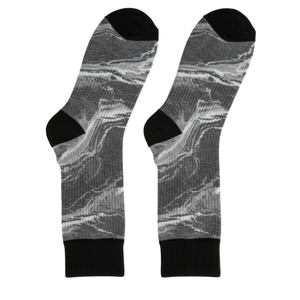 Chaussettes de course et de yoga en coton personnalisées pour l'automne, professionnelles, à séchage rapide, montantes jusqu'au genou, respirantes, avec doublure en coton pour le sport, vente en gros - Product Image 4
