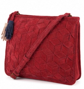 Premium Suede <b>Leather</b> Crossbody <b>Bag</b> for Women Vintage Summer Fashion Tassel Geometric Designer Messenger Purse Adjustable Strap - Product Image 2