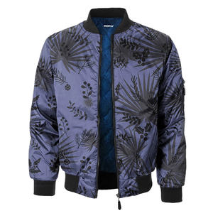Chaqueta de bombardero ligera a prueba de viento personalizable unisex, ropa de abrigo informal de moda con logotipo personalizado para invierno, venta al por mayor, OEM/ODM - Product Image 1