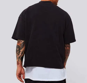 Camisetas transpirables para hombre con lavado ácido, servicios OEM, precio al por mayor, diseño único, 100% algodón. - Product Image 4
