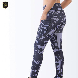 Leggings de sport pour femme à taille mi-haute, longueur intégrale, sublimation, séchage rapide, extensibles, pour la gym, le fitness, la course et l'entraînement - Product Image 5