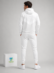 Custom Men Winter Hooded Printed Nylon Windbreaker <b>Jacket</b> and Shorts Tracksuit Set Full Zip-Up Quick Dry OEM Service 2026 - Product Image 2