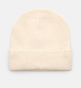 Gorro de Punto Acrílico Unisex de Alta Calidad, Color Sólido, Diseño Casual de Invierno con Borde Plegado, Talla Adulto 56-58CM - Product Image 6