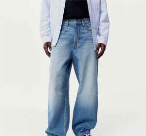 Pantalons en jean pour hommes, coupe classique, denim tendance, pour tous les jours et le week-end - Product Image 1