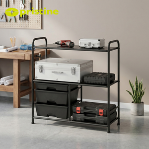 Estantería de Almacenamiento de 3 Niveles con Cajones, Fabricada en Taiwán, para el Hogar, Manualidades, Bricolaje - Product Image 6