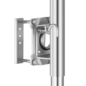 Martinetto Girevole per Rimorchio Barca Resistente con Capacità di Carico di 450 kg, Maniglia Ergonomica, Ruota Singola, Parti e Accessori in PP - Product Image 6
