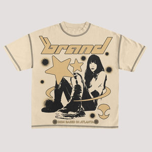 Camiseta de Manga Corta Negra para Hombre, Marca [Brand], con Logotipo Frontal, Tejido de Punto Ecológico, Cuello Redondo, Corte Regular, Diseño Estampado - Product Image 3