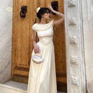 Vestido Midi SHENGFU con Cuello Tipo Capucha y Hombros Caídos, Estilo Vintage, para Eventos Nocturnos, Bodas, Damas <span class=keywords><strong>de</strong></span> Honor, Graduaciones y Fiestas Elegantes - Product Image 2