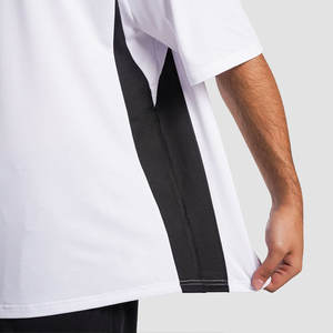 Camiseta de Hombre de Corte Regular con Hombros Caídos, Nueva Colección, Personalizable, para Entrenamiento, Tallas Grandes, Lisa, Transpirable, 100% Algodón - Product Image 4