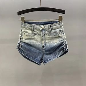 Shorts de Mezclilla Elásticos para Mujer, Estilo Nuevo, Tallas Grandes, para Chicas Gorditas, 2025 - Product Image 1