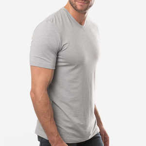 T-shirt 100% coton pour homme, coupe ample, imprimé, logo personnalisé, coton polyester, coupe slim, décontracté, col en V, meilleure qualité - Product Image 3
