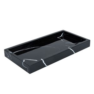 Plateau de service élégant en marbre pour centre de table, avec finition polie de luxe et décoration moderne et élégante pour la maison - Product Image 3