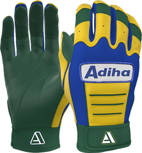 Wholesale Leather Baseball Batting Gloves Softball Use Short Cuff Anti-Slip <b>Hook</b> Loop Closure High Quality Made in Adiha Impex - Product Image 4