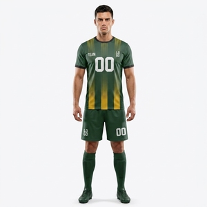 Uniforme de Fútbol Personalizado de Fábrica Profesional, Impresión Completa, Anti-Pilling, Ropa Deportiva para Equipos de Fútbol, Transpirable, Absorbe la Humedad, Unisex, 100% - Product Image 1