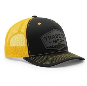 Gorra Trucker Clásica Personalizada Ajustable de 6 Paneles con Rayas, Malla, Parche de Cuero con Logotipo, Lona/Jersey, Unisex, para Adultos, Verano - Product Image 2