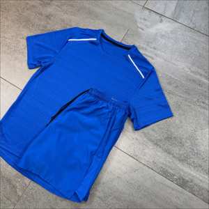 Conjunto Deportivo de 2 Piezas para Hombre, Camiseta y Pantalones Cortos Miller de Secado Rápido, Transpirables y Elásticos, para Correr, Gimnasio, Entrenamiento, Fitness, Verano, 100% - Product Image 4