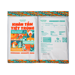 Serviette de plage jetable Kawaii en coton, rectangulaire, antimicrobienne, imprimée style tropical, pour adulte, usage estival, fabriquée au Vietnam - Product Image 1