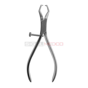 Pince manuelle de gros pour l'extraction de couronnes dentaires, en acier inoxydable allemand avec embout en caoutchouc, pour orthodontie et chirurgie générale - Product Image 3