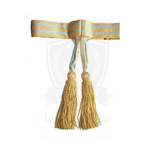 Ribete de Borlas Tejidas a Mano de Primera Calidad, Color Azul, Directo de Fábrica, para Bufandas, Decoración de Prendas, Lazos para Uniformes - Product Image 5