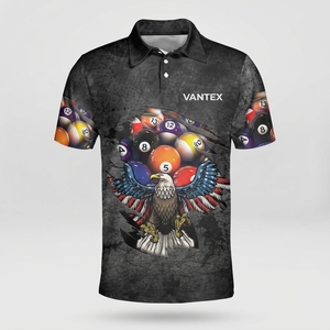 Camiseta de Polo para Hombre, con Logotipo Personalizado, Transpirable, Deportiva, Uniforme para Jugadores de Billar, Estilo Golf, Ropa Casual para Equipos - Product Image 2