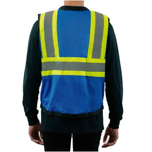 Cheap Price Men Road Safety Vest Custom Logo Breathable Construction Safety Workwear Traffic <b>Worker</b> Vest <b>Jackets</b> - Product Image 2