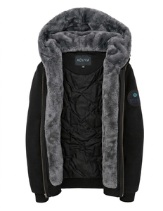 Veste d'hiver en molleton de coton épais - Capuche thermique en fourrure brodée - Capuche matelassée unisexe chaude et rembourrée - Product Image 1