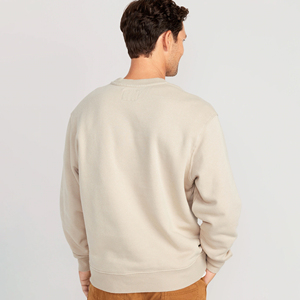 Sweat-shirt à col rond, color-block, manches longues, coupe ample, unisexe adulte, toutes saisons, en molleton nylon/coton, 350 grammes, pull-over - Product Image 2