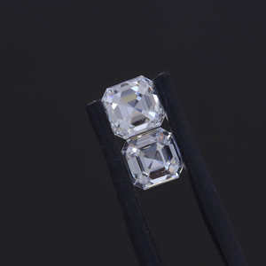 Diamant synthétique cultivé en laboratoire CVD HPHT, taille Asscher, couleur D, pureté VS, certifié IGI, testé au diamanttesteur, pour la confection de bijoux - Product Image 4