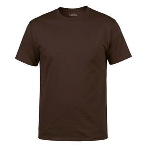 T-shirt décontracté en coton 100% brun foncé de qualité supérieure, col rond, imprimé sur le devant, t-shirt personnalisé pour hommes et femmes - Product Image 2