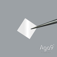 Plaque de diamant monocristallin carrée Aga9 Systems 3x3mm, polie des deux côtés