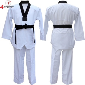 Uniforme de Taekwondo Personalizado con Logotipo 2021, en Oferta, Hecho a Medida, de Poliéster Antiencogimiento, Duradero, Cómodo, Transpirable, al por Mayor, con Ribetes - Product Image 2
