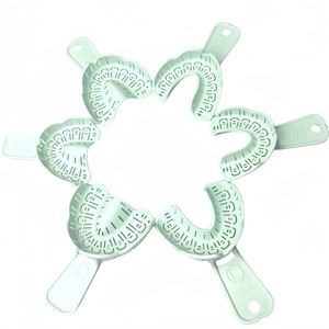 Juego de Bandejas para Impresiones Dentales Verde Claro, Superior e Inferior, de Plástico, Tamaños S, M, L, Herramienta de Odontología, Material de Laboratorio, CE - Product Image 5