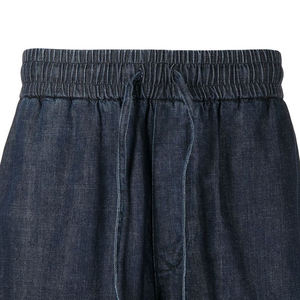 Shorts Jogger Homme Personnalisés en Molleton Français Délavé Effet Usé avec Cordon de Serrage et Motif Uni Style Décontracté - Product Image 4