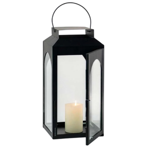 New Trending 2026 Metal & Glass Candle <b>Lantern</b> for Home Decor With Matt <b>Black</b> Finished Candle Holder For Wedding Customized - Product Image 5
