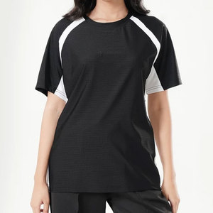 Camiseta Deportiva de Verano para Mujer, 100% Poliéster, Corte Ajustado, Personalizable, Lisa, Transpirable, Manga Larga, Secado Rápido, Ligera y Elástica - Product Image 1