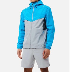 ชุดวินด์เบรกเกอร์ออกแบบโลโก้เองสำหรับผู้หญิง ชุดเซ็ตเสื้อฮู้ดและกางเกงขาสั้น ผ้าไนลอนโพลีเอสเตอร์ ลายเรียบ มีฮู้ดสำหรับฤดูหนาว - Product Image 6