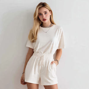 Wholesale Women Summer Two Piece Set Oversized <b>T</b> <b>Shirt</b> Shorts Short Sleeve Casual Matching Outfit Clothing - Product Image 6