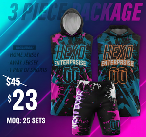 Uniforme de Fútbol Americano Sublimado de 3 Piezas con Capucha, Diseño Personalizado OEM, Uniforme de Flag Football con Tu Nombre y Número - Product Image 5