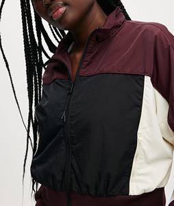 Cortavientos ligero de secado rápido para correr para mujer, chaqueta deportiva para gimnasio, nuevo estilo personalizado, cortavientos recortado para mujer - Product Image 4