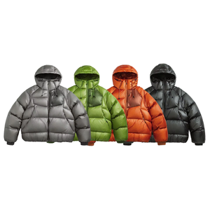 Vestes matelassées à capuche zippées pour hommes, enfants et adolescents, mode streetwear d'hiver, design personnalisé OEM ODM, imperméables - Product Image 5
