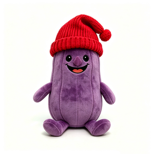 Peluche de berenjena personalizado, peluche de berenjena, peluche de verdura, lindo peluche de berenjena, adorable peluche de verdura - Product Image 1