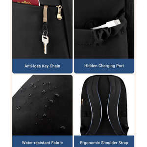 Sac à dos de voyage, sac à dos pour ordinateur portable, résistant à l'eau, sac à dos d'étudiant, grande capacité, sacs à dos pour ordinateur - Product Image 6