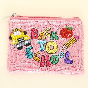 Monedero bordado con cuentas para profesores, bolsa con cremallera, cartera de lentejuelas hecha a mano, bolsa de regalo personalizada, regreso a clases, venta al por mayor, moda portátil - Product Image 6
