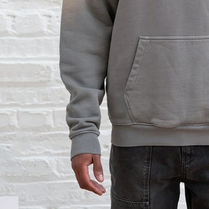 Wholesale Winter Basics Cotton Blended Fleece <b>Pullover</b> <b>Men</b> Hoodie Vintage Style Custom Logo Sun Faded Hoodies For <b>Men</b> - Product Image 4