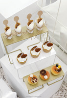 Présentoir de Buffet Alimentaire en Métal pour Fête de Mariage