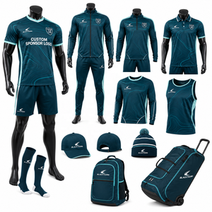 Sportswear OEM Service Soccer Uniform Bundle Deal Package Soccer Jersey Shorts <b>Coaches</b> Jackets Quarter Zip Top OEM - Product Image 1
