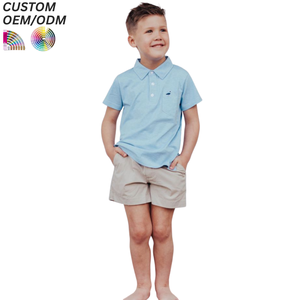 Customizable Casual Kids Polo Shirts for Boys and Girls with Knitted Fabric <b>Compressed</b> Design Blank Logo Children's Clothing - Product Image 4