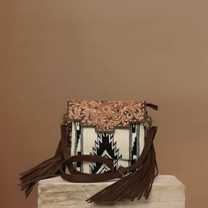 Bolso Bandolera de Lujo 2026 de Cuero Repujado a Mano con Flecos para Mujer, Diseño Extragrande de Piel de Vacuno, con Compartimento Oculto, Casual, ODM - Product Image 1