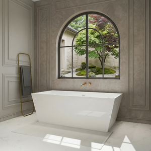 Baignoire autoportante FW-7714-63 - Baignoire autoportante moderne en acrylique pour salle de bain - Product Image 4